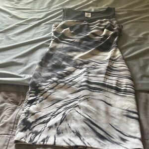 Julia Jordan Black and White Midi Dress